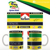 Ayrton Senna bukósisak replika